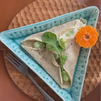 蕎麦粉のガレット卵とそら豆入り|sonokoさん