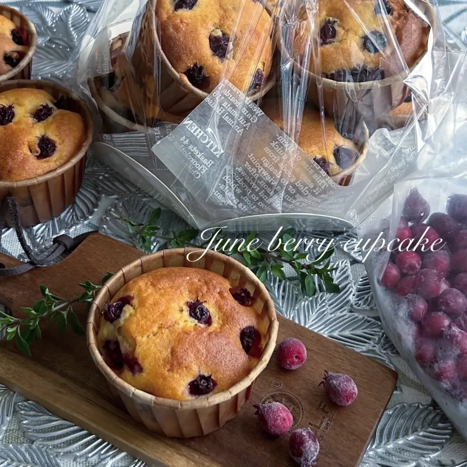 ジューンベリーのカップケーキ🧁|kononon♡*゜さん