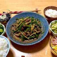 今晩はチンジャオロース|こどもおやじさん