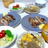 茄子の豚巻き　アサリの味噌汁他|papillonloveさん