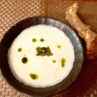 Jerusalem artichoke Soy potage♨️菊芋の豆乳ポタージュ