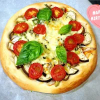 新玉とちりめんのピザ🍕SnapDish 14周年おめでとうございます|cocoaさん