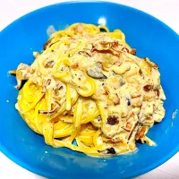 しめじ、舞茸、なめこのクリームパスタ|shioshioさん