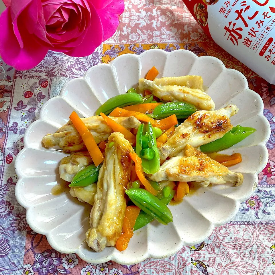鶏手羽中の味噌炒め✨|ringonamaさん