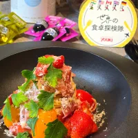 福岡あまおうと生ハムのカッペリーニ