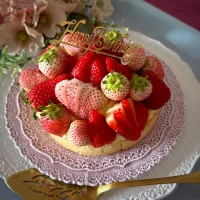 鬼百合さんの料理 いちご🍓タルト𓂃•.ꕤ୭*でお誕生日おめでとうございます🎂🎉