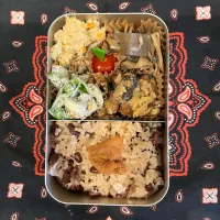 2025/05/27
小豆ご飯🫘
鰯の煮付け（缶詰）
スナップエンドウ🫛とちくわの胡麻マヨ和え
卯の花
舞茸とこんにゃくの甘辛煮
ミニトマト🍅|aichanさん