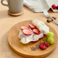 ゆずぽんさんの料理 苺のワッフルサンド✾