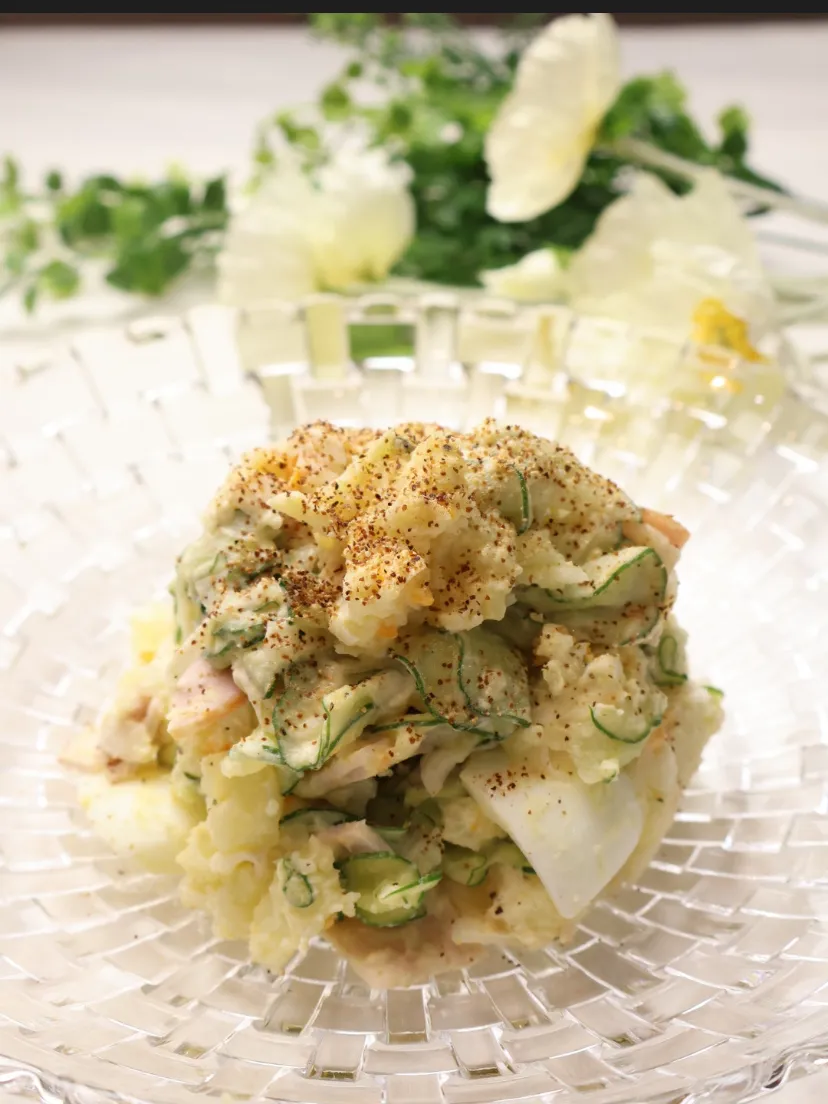 味噌たまごポテサラ|めいめいさん