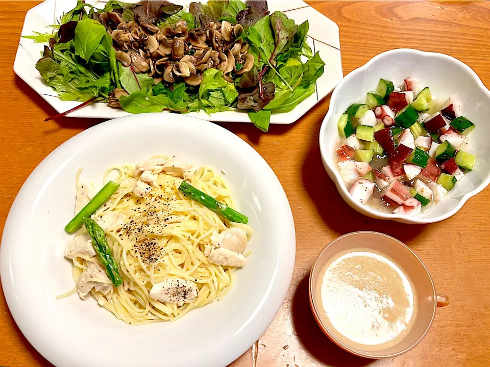 レモンクリームパスタ&玉ねぎのポタージュ|マイさん