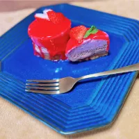 いちごのムースケーキ断面|きいろさん
