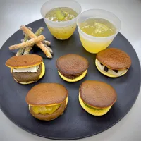 5種ミニどら焼き　かりんとう　とろとろわらび餅|うさぎぱんさん