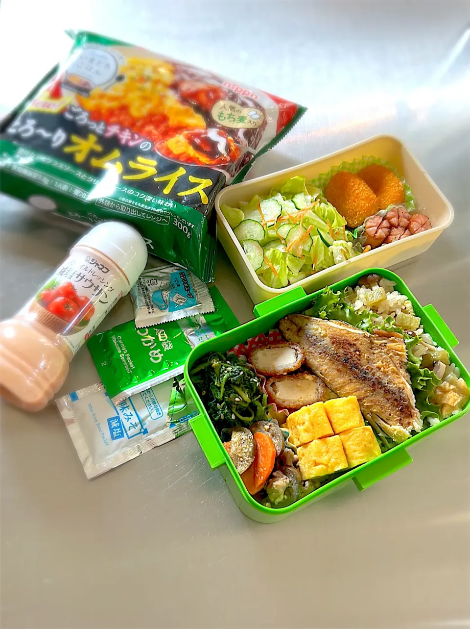 R7.5/28  𝚆𝚎𝚍.  ·͜·♡オムライス&ふきの炊き込みご飯👨🏻‍🍳|hamakoさん