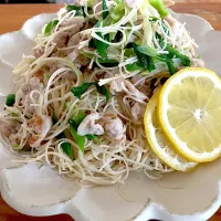 りゅうじさんのねぎ塩油焼きそうめん