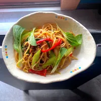 ベジ多めの鹿児島黒牛🐃スパゲッティボロネーゼソース