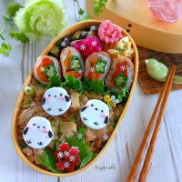 🌱💠(ﾟ∈ﾟ　)🌱
シマエナガさんと
筍ときのこの炊き込みご飯弁当|ayano.adshさん