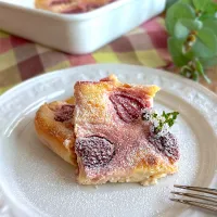 いちご、酒粕、バニラのチーズケーキ|みずほさん