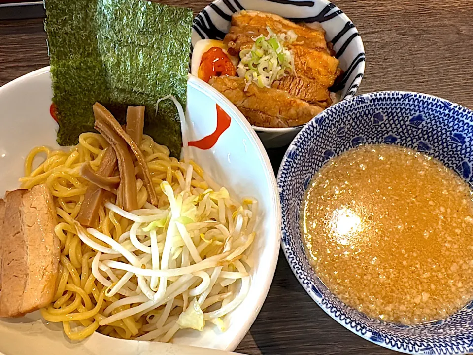 麺屋ななほし　塩つけめんとチャーシュー丼|あべたかひろさん
