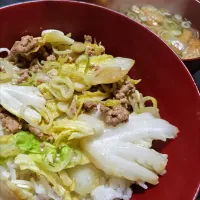 白菜のそぼろ丼| shirarin rin (しらりん)さん
