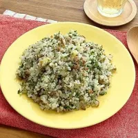 昆布ぽん酢とそぼろとパセリのピラフ風混ぜごはん|ヤマサ醤油公式アカウントさん