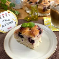 yucca@さんの料理 デザートフォカッチャ♬ブルーベリーバージョン