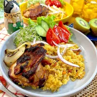 カレーピラフとタンチキ！|ラゴさん。さん