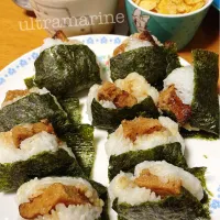 ＊照り焼きハンバーグおにぎり♪♪＊|ultramarineさん