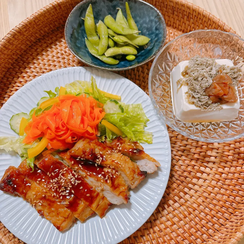 鶏の照り焼き★冷奴|みゅうれおさん