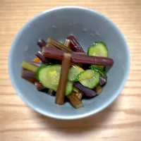 わらびの漬物|狛犬さん