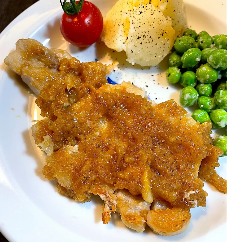 ポークジンジャーとグリーンピースのバターソテー|DKさん