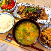揚げ茄子と豚肉の甘辛炒め|りたたんcookbookさん