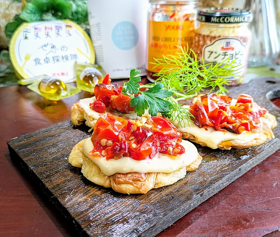 🌏『世界の食卓探検隊』🇮🇹イタリア料理
【🇮🇹セミドライトマトのクロスティー二】|ayaさん