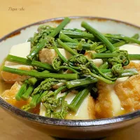 蕨と厚揚げの煮物|パパ氏さん