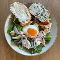 手作りベーグルとサラダのランチ|mauさん