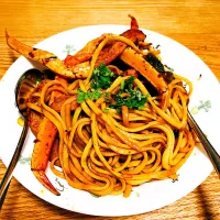 Mala snow crab legs pasta| Florrieさん