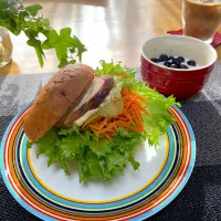 朝食ベーグルサンド| sakurakoさん