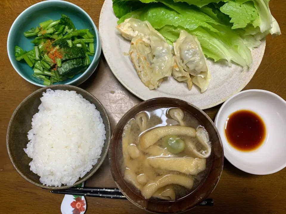 夕食　餃子🥟定食|ATさん
