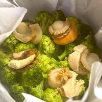 ブロッコリーのホタテ蒸し|🍴ナッペKさん