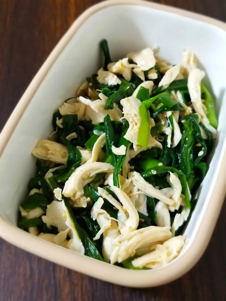 ニラとささみのナムル|ぱんだのままんさん