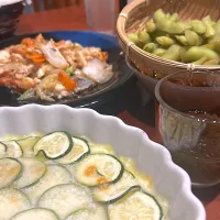 ズッキーニとモッツァレラチーズ🧀🍻|mokoさん