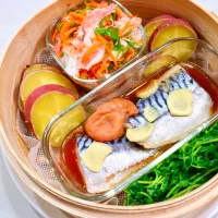 蒸篭でワンプレートご飯|まゆさん
