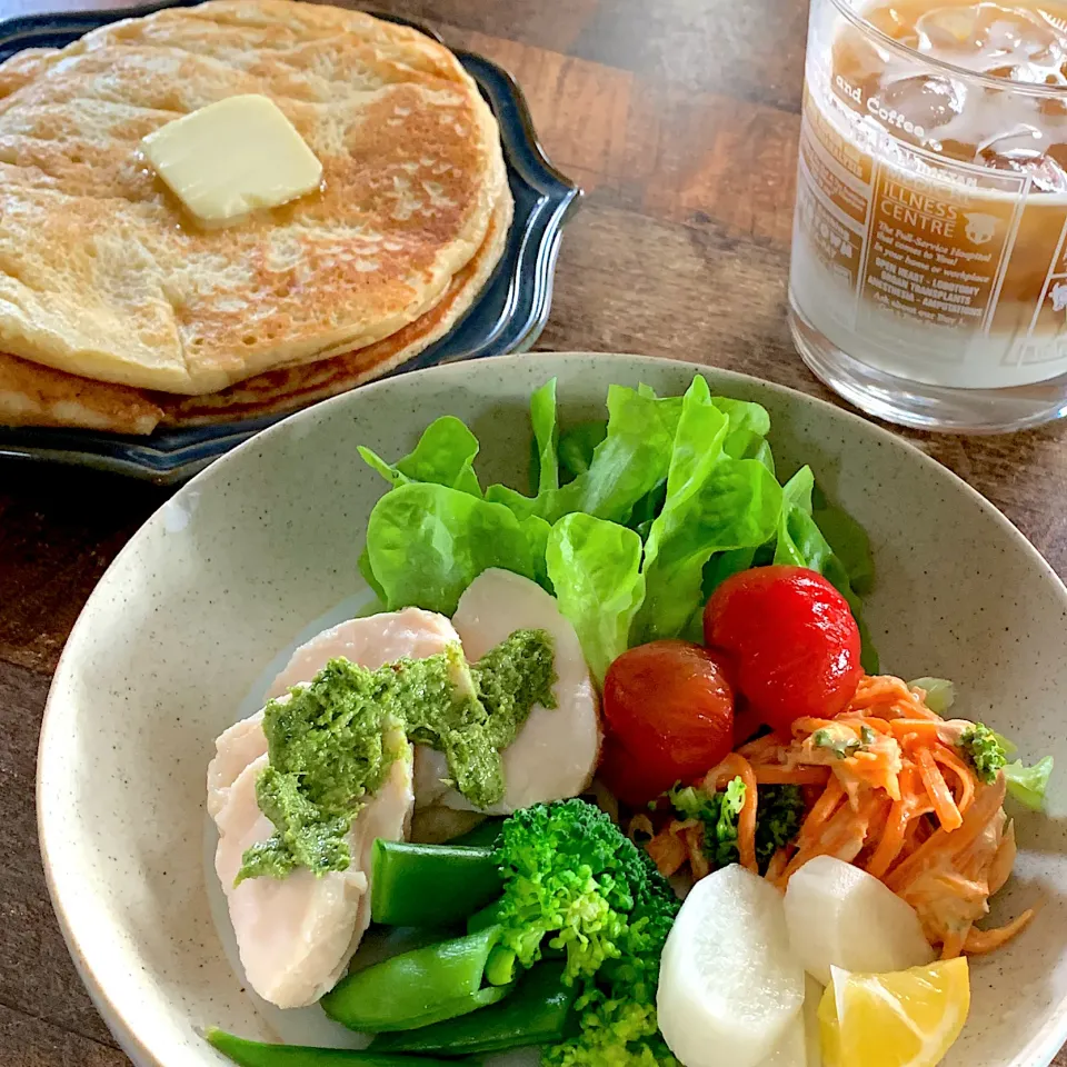 サワードウパンケーキで朝ごはん🥞|ユッキーさん