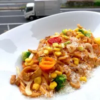 ランチはトマトクリームスパゲッティ|Kさん