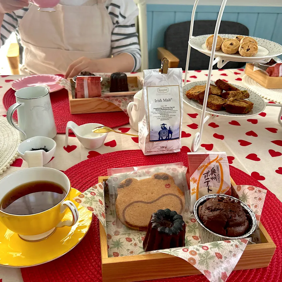 🍊🍒ユッキー🎂🍞🍲さんの料理 今日のランチプレート🥗🍝🥖🧁🍷🫖|🍊🍒ユッキー🎂🍞🍲さん