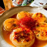 🧅新たまの肉詰めあんかけ🧅