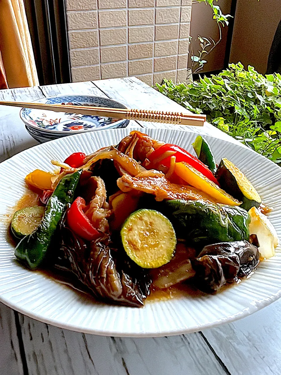 とんちんさんの料理 なべしぎ(茄子とピーマンの味噌炒め)|とんちんさん
