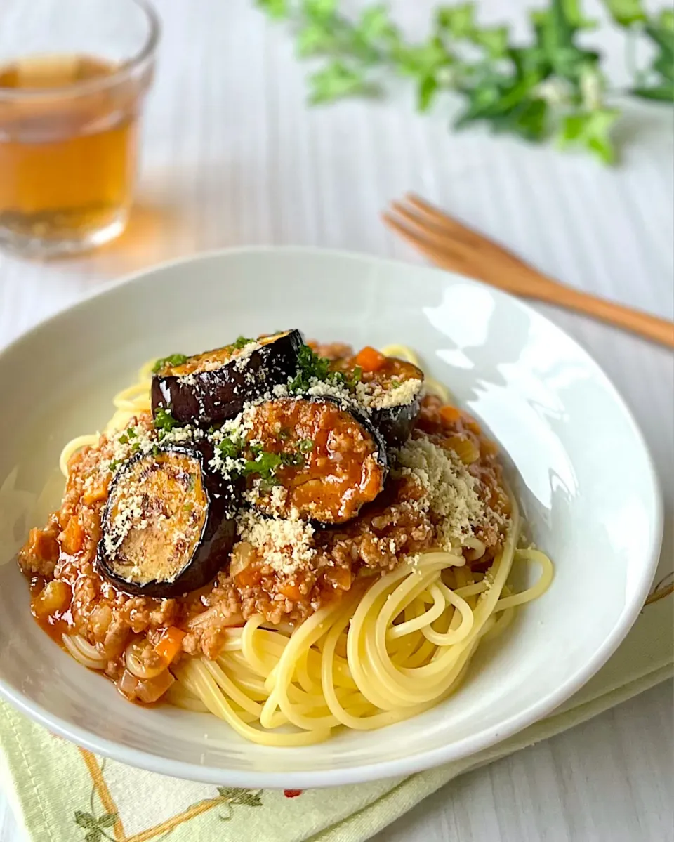 なすのミートソーススパゲティ|あゆさん