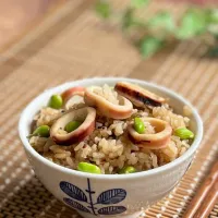 イカの炊き込みご飯🦑