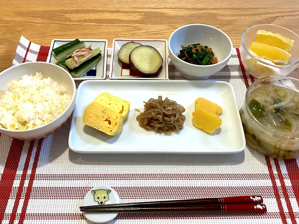 タンパク質が足りないかもしれない定食|りん家のリアルな食卓記録さん