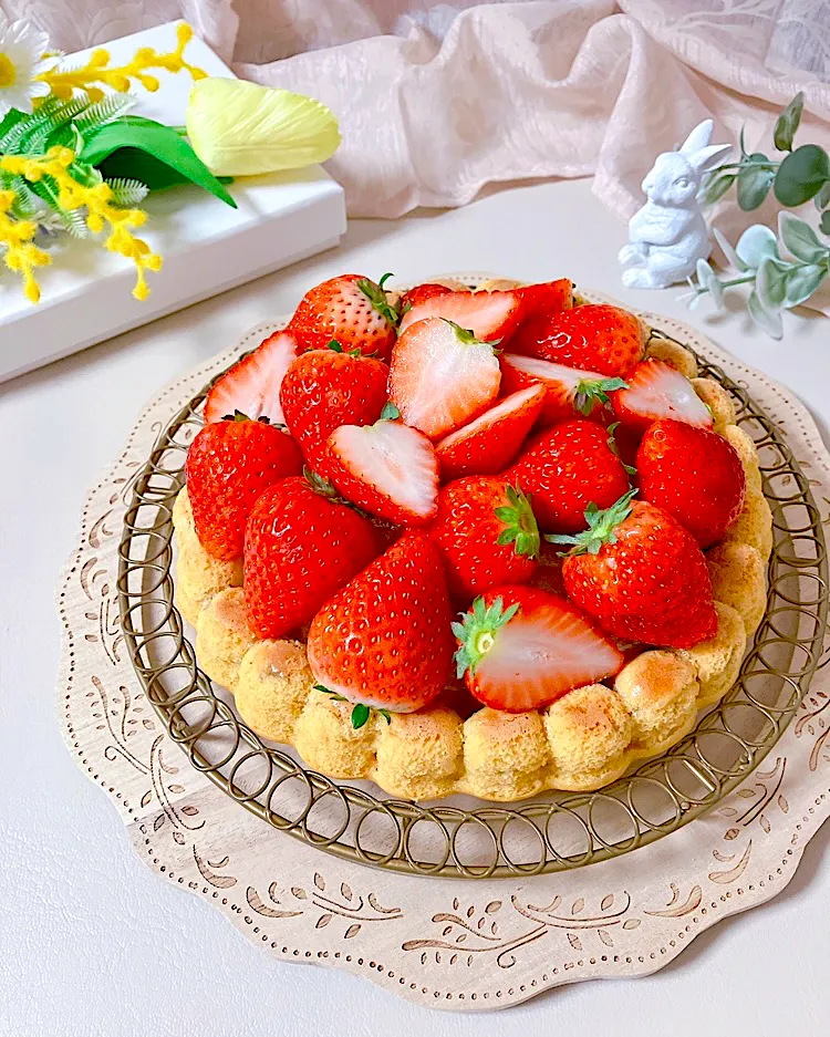 オートミール入りいちごのケーキ|mai＊さん